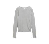 Knit Jumper with Decorative Button Detail on Sleeves Women Tom Tailor Gris M
