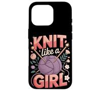 Knit Like A Girl Knitting Case for iPhone 16 Pro