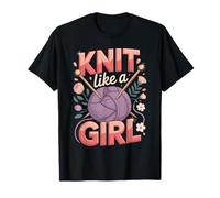 Knit Like A Girl Knitting T-Shirt
