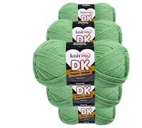Knit Me DK Double Knitting Yarn Hypoallergenic Acrylic 5X 100g (Sage Green)