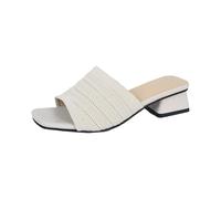 Knit Out One Touch Open Toe Slippers Summer Fish Mouth Slippers For Women Chunky Fashion Slipper Comfy Washable Slide Beach Sandals Cute Thick Sandals Orthotic Slides Party Dress Pumps Shoes