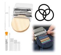 Knit Patch Loom Kit - Patch Maker Mending Loom 2.0, 2026 Newly Upgraded Mini Knit Loom Knitting Kit For Beginners, Repair Worn Spots & Holes, DIY Knit Patch Mending Kit For Clothes & Socks(21 Hooks)