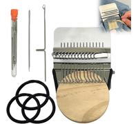 Knit patch Patchmaker 2.0 Kit, Patch maker 2.0 Kit, Knit Patch Loom Kits, Small Darning Loom Weave Tool, Most Convenient Patch Maker L OOM, for Quickly Sewing Repair, Sewing Craft Supplies (A,10 Pins)