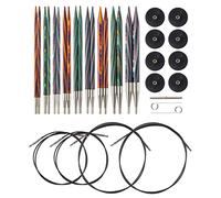 Knit Picks Options Wood Interchangeable Knitting Needle Set - US 4-11 (Mosaic)