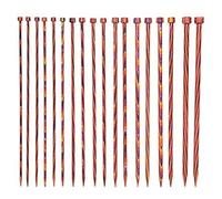 Knit Picks Straight Single Point Wood Knitting Needle Set US 4-11 (Radiant 10")