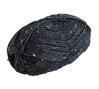 Knit Picks Wool of The Andes Worsted Weight Donegal Tweed Navy Black Yarn (1 Ball - Lighthouse Heather)