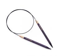 KnitPro Circular Knitting Needles J'Adore Cubics Fixed Wooden 100cm x 5.5mm Purple