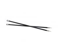 KnitPro Karbonz Single Pointed Needles – 35 cm (14") 3.5 mm – Black & Silver