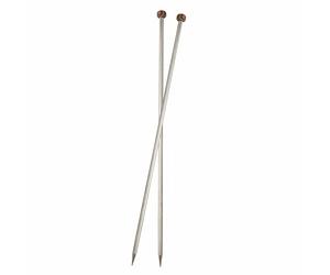 KNIT PRO KP10287 Nova Metal: Knitting Pins: Single Ended: 15cm x 5.00mm, Silver