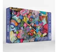 Knit & Purl 1000 Piece Jigsaw Puzzle - Knitting Gift - Made in UK