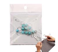 Knit Row Counter Chain - Row Counting Pendant Number Crochet Charm | Row Counter Charm, Practical Crocheting Accessories for Knitting Crochet