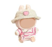 Knit Sweater And Plush Hat Doll Clothes Set For Figure Dolls With Decorative Accessory Fashion Doll Dressingup Outfit Roleplay Accessories