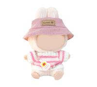 Knit Sweater And Plush Hat Doll Clothes Set For Figure Dolls With Decorative Accessory Fashion Doll Dressingup Outfit