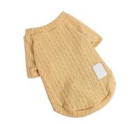 Knit Sweaters For Dogs & Cats Adorable Pet Winter Clothes Dog Sweater Warm Pet Sweater For Small Dogs Medium Dogs Cute Knitted Classic Cat Sweater Dog Clothes Coat For Easy To Put On & Take Off(Yellow