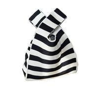 Knit Tote Bag Mini Cute Wristlet Handbag Knot Wristlet Knitted Bag 2 Pieces Women's Pocket Handbags, Mix16