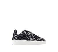 Check Knit Box Trainers - female - Burberry - Sneakers - Black - 6 UK - Shoes 6 UK