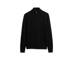 Knit trucker collar Superdry Essential Noir 2XL