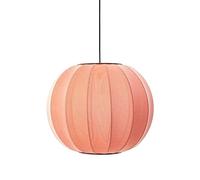 Knit-White Round Pendant Coral Ø45