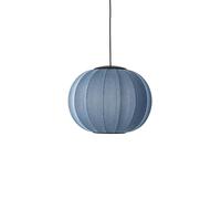 Knit-Wit Round Pendant Ø45 Blue Stone LED