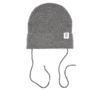 KNITAS Single Layer Knitted Baby Hat Made of Merino and Cashmere Wool for Baby Toddler I Super Soft and Warm Hat for Newborns I Babies Winter Hat in Beige, Pink, Grey, gray, 6-12 Months