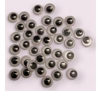 KnitForLess Googly Eyes, 7mm, Self Adhesive, for Art, Craft, Doll Making, Scrapbooking, DIY (100)