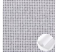 Knitgrip 2 Pack Needlepoint Canvas Mesh Blank White Canvas Pure Cotton Needlepoint Mesh Twist Interlock for Embroidery DIY Knit Crochet Projects Make Dividers (40 x 36 Inches)
