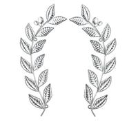 Knitgrip 2 Pcs Silver Metal Leaf Wall Decor Modern Minimalist Leaf Wall Art Bling Home Decoration Classic Hanging Tree Branch Wall Sculptures for Home Living Room Bedroom Bathroom