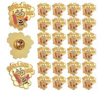 Knitgrip 24 Pcs Award Lapel Pins Bulk Academic Recognition Lapel Pins Academic Honors Enamel Graduation Gift for Student, 1.18 inches/ 3 cm, Metal, abalone
