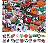 Knitgrip 60 Pcs Football Softball Soccer Volleyball Baseball Enamel Pins Bulk Sport Trading Lapel Pin Senior Night Party Favors for Hat Shirt Backpack Sport Player Award Gift, 12 Style ()