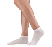 Knitido Dr. Foot® Silver Protect | Antimicrobial sneaker toe socks with silver threads for men and women, against sweat and foot fungus infections, size: 35-38, color: light gray (010)