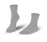 Knitido Essentials Midi, Crew Toe Socks Cotton (85%) for Everday, Size:UK 2.5-5 (EU 35-38), Colour:Light Gray (103)