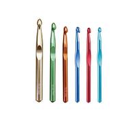 Knitiss Crochet Hooks Large Aluminum 7/8/9/10/12/15mm for Chunky Yarn | Big Standard Size, Ergonomic Crochet Hook, Crochet Kits for Beginners Adults
