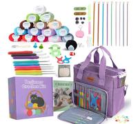 Knitiss Crochet Kits for Beginner Adults All Inclusive Crochet Set with Bag