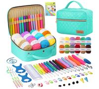 Knitiss Crochet Kits for Beginners Adults, 60Pcs Crochet Kit for Adults