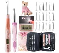 knitly Light Up Crochet Supplies Set with Digital Counter,18 Size Counting Crochet Hook with 2.0-14.0 mm Interchangeable Hooks,Ergonomic Crochet Kit for Arthritic Hands