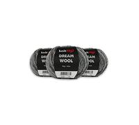 Knitme Dream Wool Batik Hand Knitting Yarn, 3-Pieces Pack, 25% Wool,%75 Acrylic Yarn, 1 Ball 50 gr, 145 mt Taka Yarn (KD09)