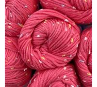 KnitPal Tweed Twinkles Soft Acrylic Baby Yarn with Flecks, 8 skeins, 632 metres/400 Grams, DK Light Worsted #3, Machine Wash (Coral Pink)