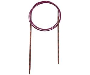 KnitPro 120 cm x 3.5 mm Cubics Fixed Circular Needles, Rosewood