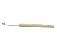 KnitPro 6.5 mm Waves Aluminium Crochet Hook, Ivory