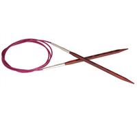 KnitPro 60 cm x 6.5 mm Cubics Fixed Circular Needles, Rosewood
