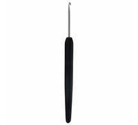 KnitPro Aluminium Crochet Hook softgrip 6.00mm Black - 3pcs