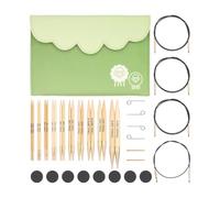 KNITPRO Bamboo Deluxe Interchangeable Needle Set 5" (13cm) | 10 Sizes (3mm to 10mm)