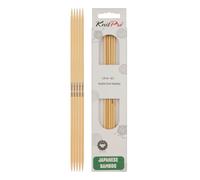 KnitPro Bamboo Double Pointed Needles 8" (20cm) | 3.25mm