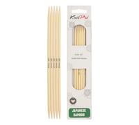 KnitPro Bamboo Double Pointed Needles 8" (20cm) | 4.50mm