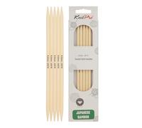 KnitPro Bamboo Double Pointed Needles 8" (20cm) | 6.00mm