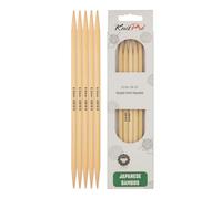 KnitPro Bamboo Double Pointed Needles 8" (20cm) | 6.50mm