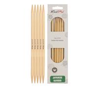 KnitPro Bamboo Double Pointed Needles 8" (20cm) | 7.00mm