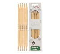 KnitPro Bamboo Double Pointed Needles 8" (20cm) | 8.00mm