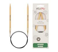 KnitPro Bamboo Fixed Circular Needles 32" (80cm) | 6.00mm