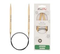 KnitPro Circular Knitting Needle, Bamboo, Brown, 6.5mm